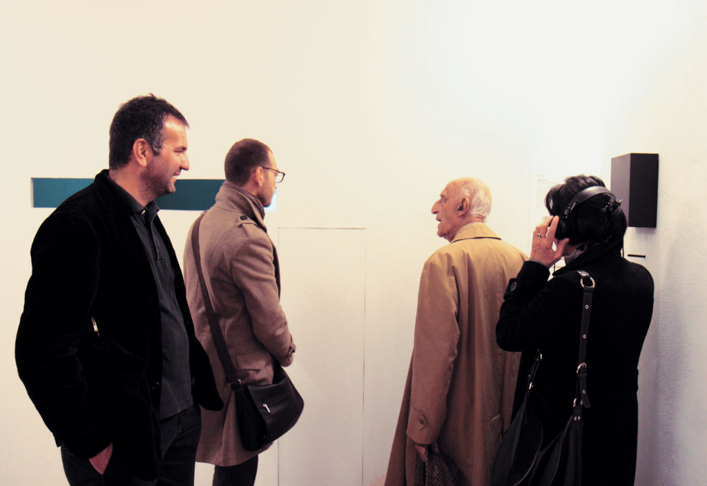 Con Gillo Dorfles, Fondazione Filiberto Menna, Salerno 2011