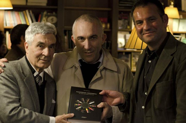 Con Sergio Lombardo e Christian Maretti per la presentazione del libro Passeggiate Emozionali, Libreria Borghese, Roma 2013