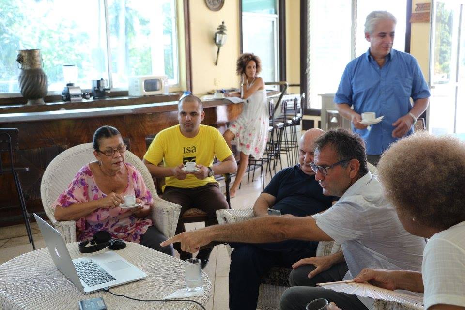 Con il rettore dell'ISA Universidad de Las Artes de Cuba Alexis Seijo Garcia, L'Avana 2017