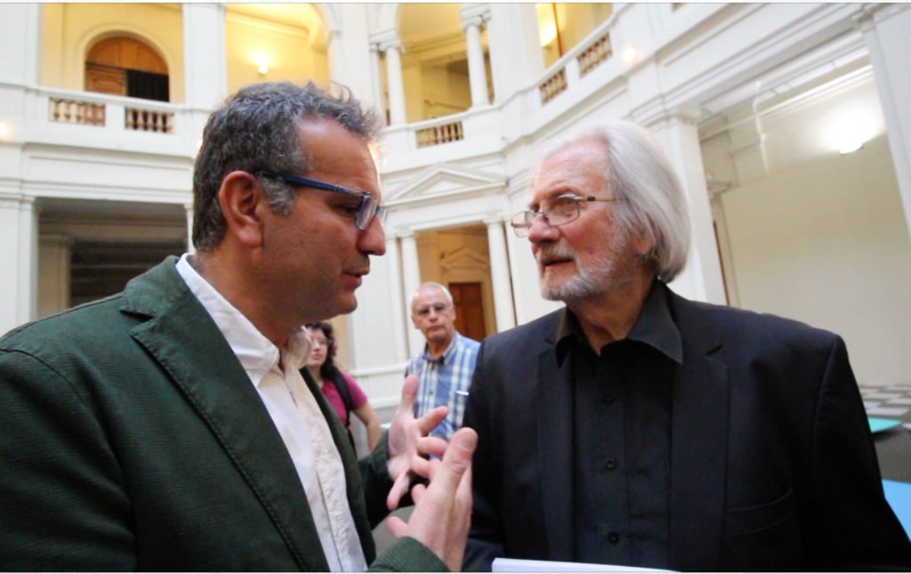 Con Francisco Brugnoli, direttore del MAC Museo d'arte moderna, Santiago del Cile 2016