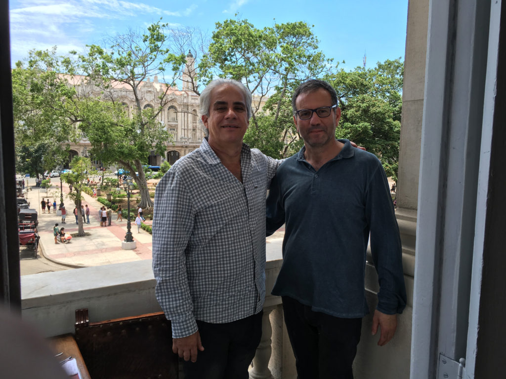 Con Jorge Fernandez Torres, direttore del Museo Nacional de Bellas Artes de Cuba, L'Avana 2018