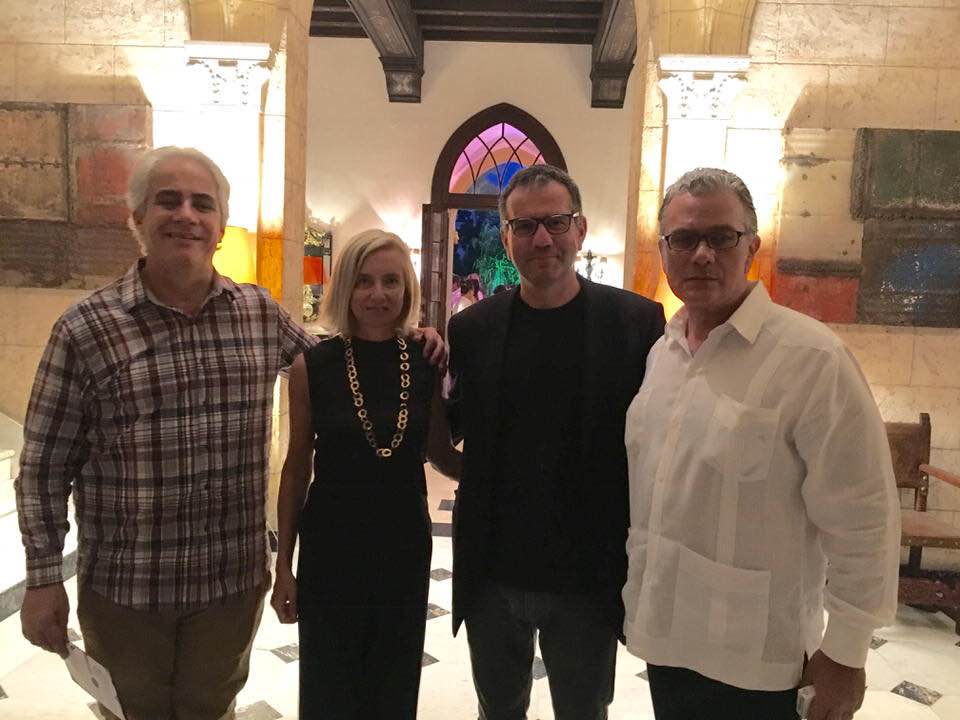 Con il Direttore del Museo Nazionale di Cuba Jorge Fernandez Torres, Maria Grazia Mattarella e l'ambasciatore italiano a Cuba Andrea Ferrari, L'Avana 2018