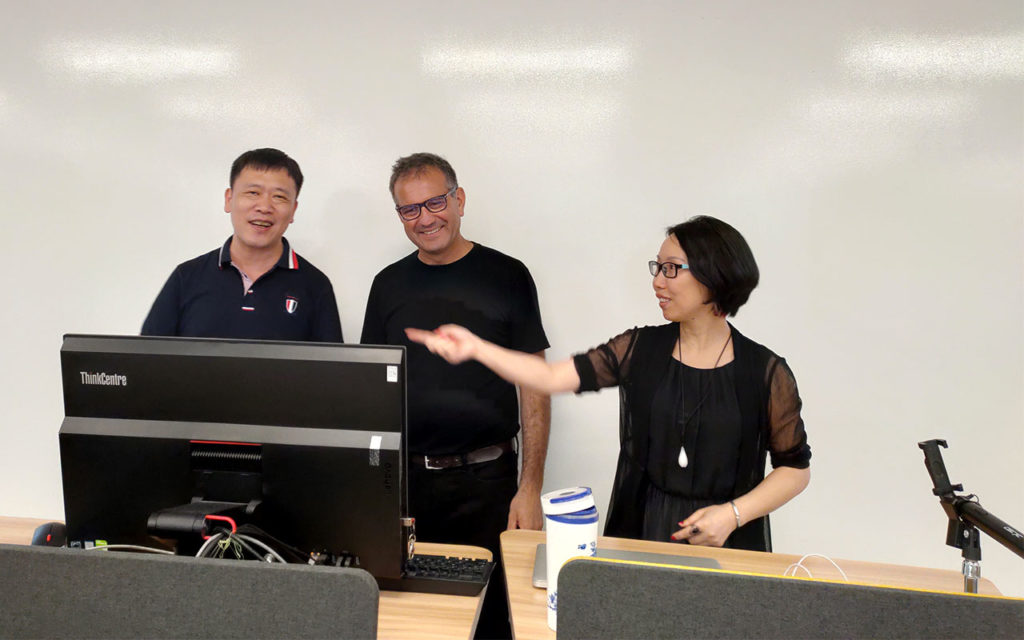 Con il professore Weihui Dai, Fudan University, Shanghai 2019