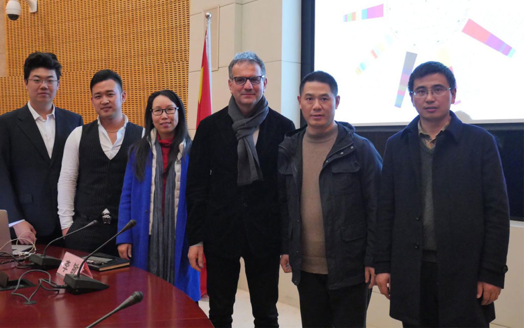 Con il Direttore della Donghua University, Cina 2018