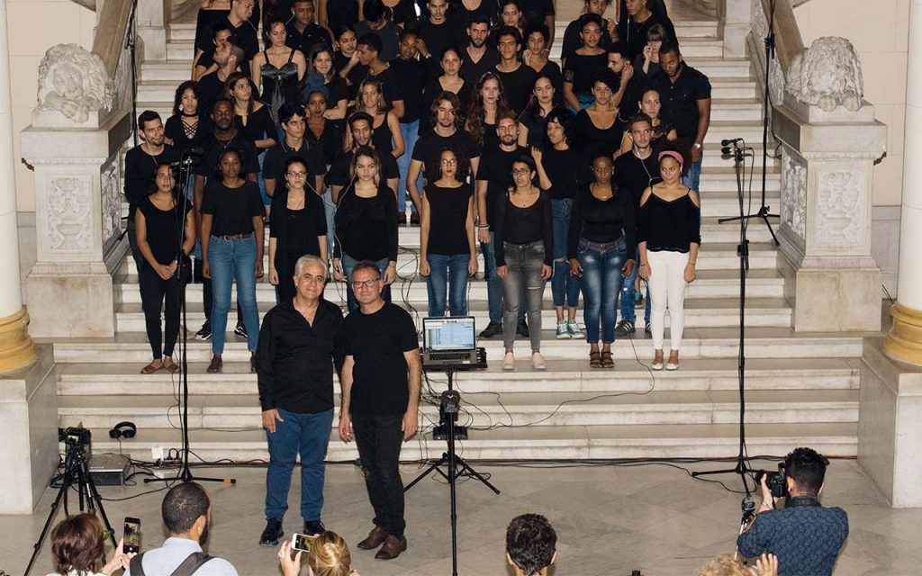 Con Jorge Fernandez Torres, direttore del Museo Nacional de Bellas Artes de Cuba, L'Avana 2019