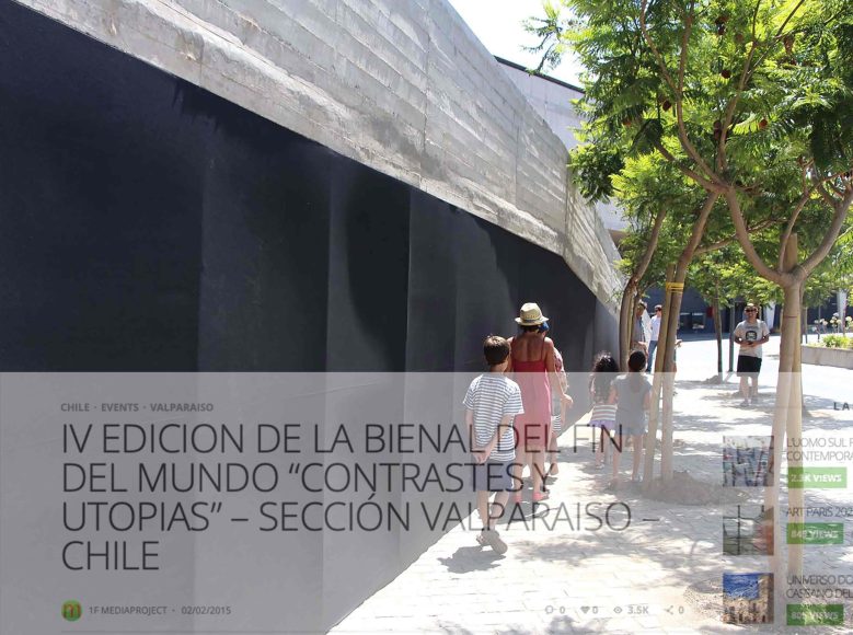 Muro negro relacional, Bienal del Fin del Mundo, Valparaiso 2015