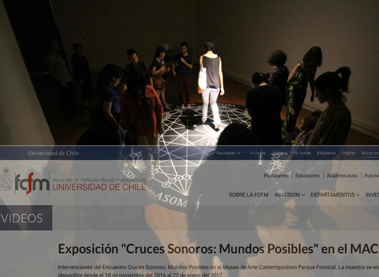 Voices, ambiente a 10 emozioni per Autocorrelatore acustico, collezione permanente Museo d'arte contemporanea MAC, Santiago del Cile 2016